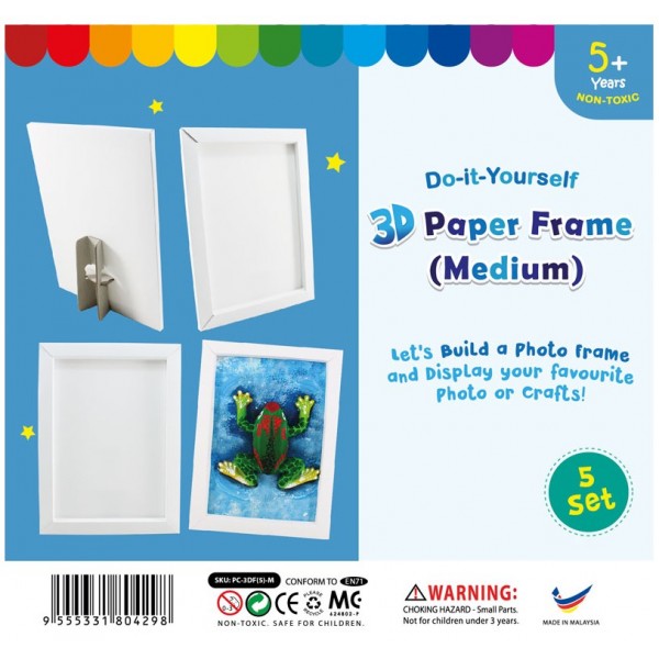3D Paper Frame - Medium 5 Pack